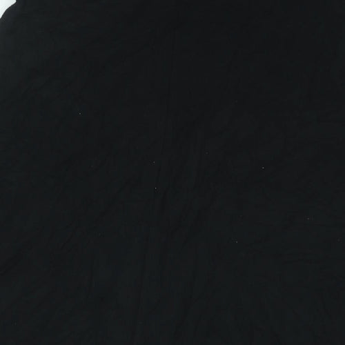 Marks and Spencer Womens Black Viscose A-Line Skirt Size 8