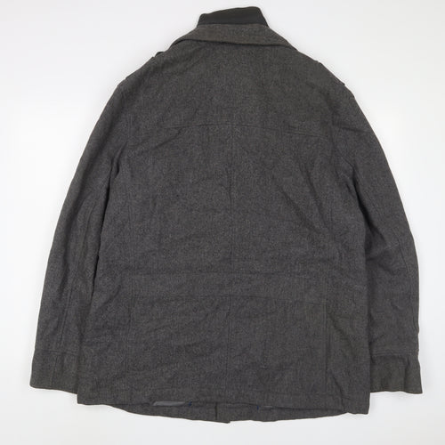 Autograph Mens Grey Jacket Size L Zip