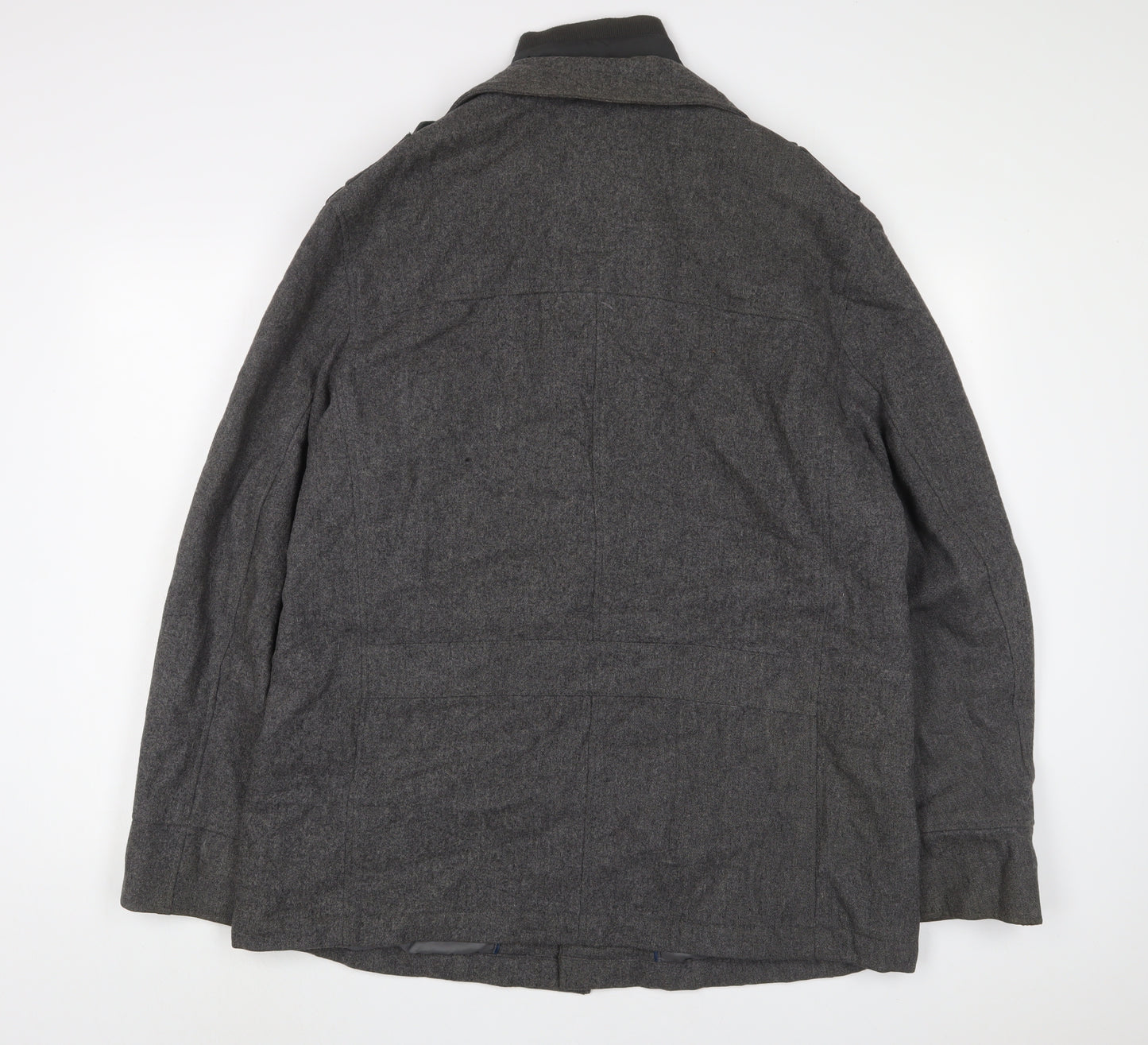 Autograph Mens Grey Jacket Size L Zip