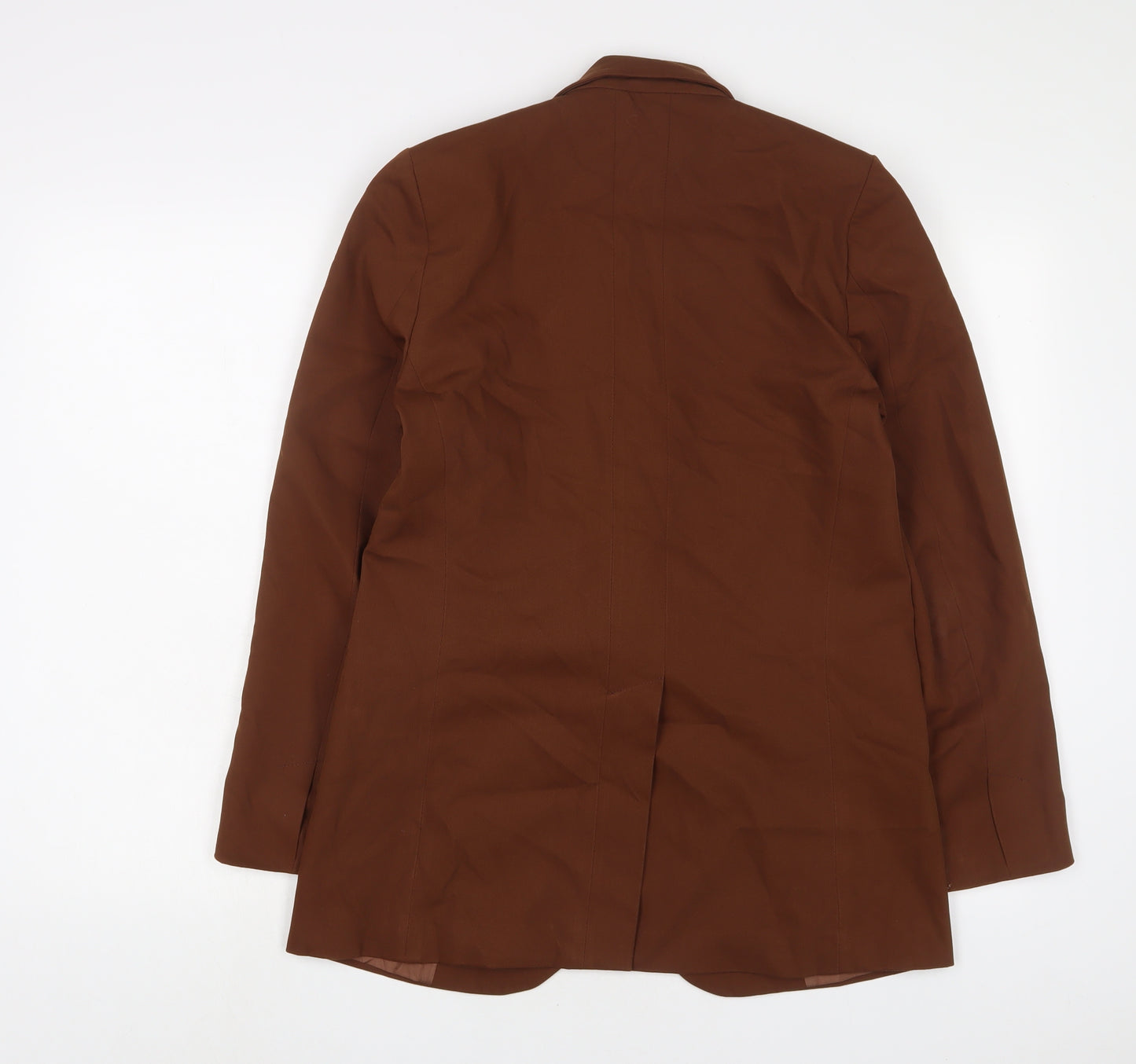 Topshop Womens Brown Jacket Blazer Size 6 Button