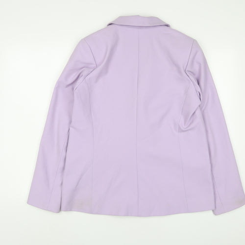 River Island Womens Purple Jacket Blazer Size 14 Button