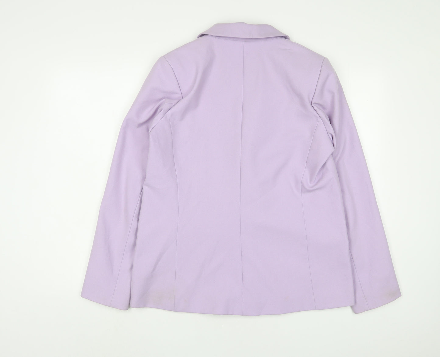 River Island Womens Purple Jacket Blazer Size 14 Button
