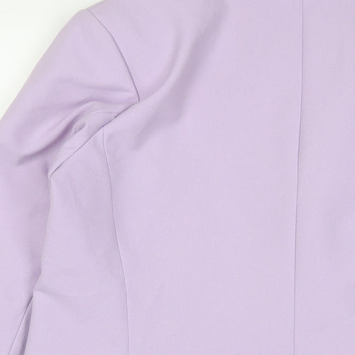 River Island Womens Purple Jacket Blazer Size 14 Button