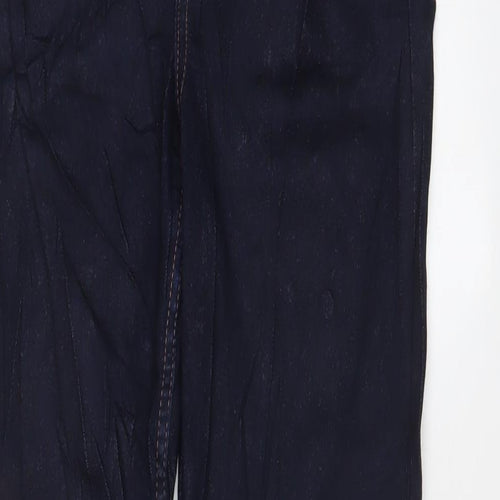 Marks and Spencer Womens Blue Cotton Skinny Jeans Size 10 L26 in Regular Zip