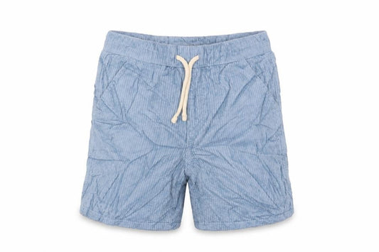 Marks and Spencer Boys Blue Cotton Bermuda Shorts Size 11-12 Years L6 in Regular Drawstring