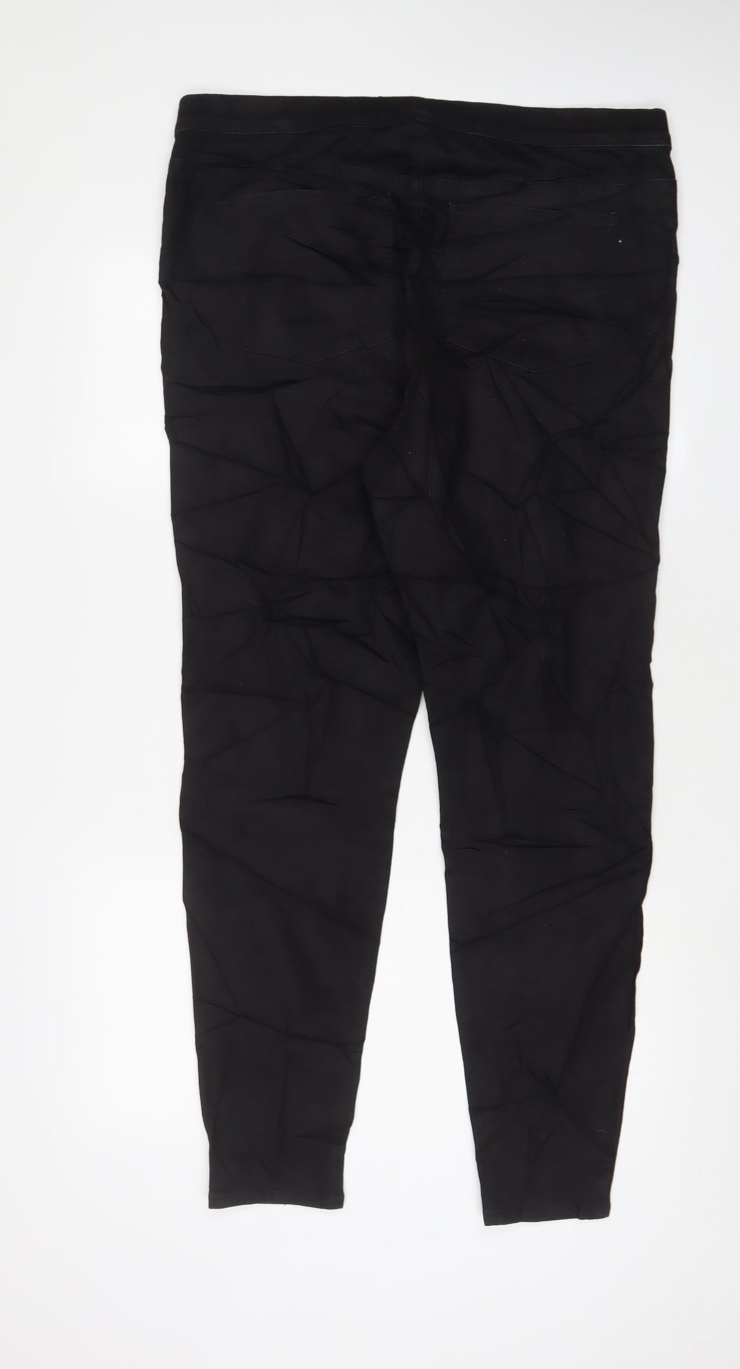 Marks and Spencer Womens Black Cotton Jegging Jeans Size 18 L31 in Regular