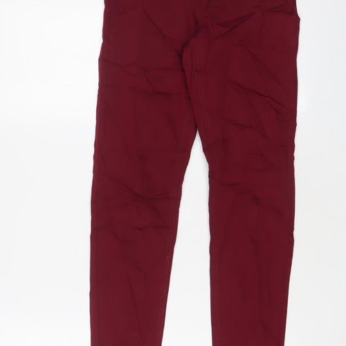 Marks and Spencer Womens Purple Cotton Jegging Jeans Size 8 L28 in Regular