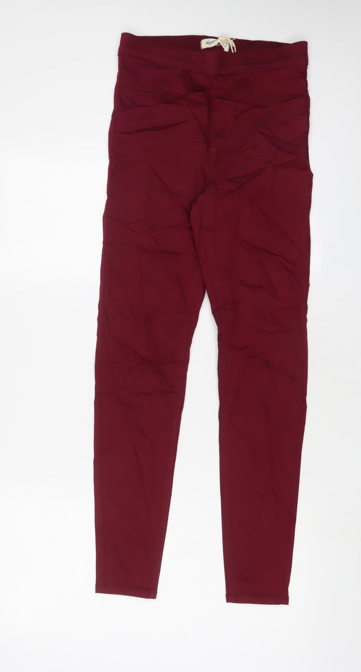 Marks and Spencer Womens Purple Cotton Jegging Jeans Size 8 L28 in Regular