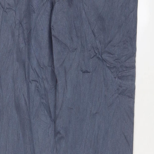Marks and Spencer Womens Blue Cotton Tapered Jeans Size 8 L27 in Regular Zip