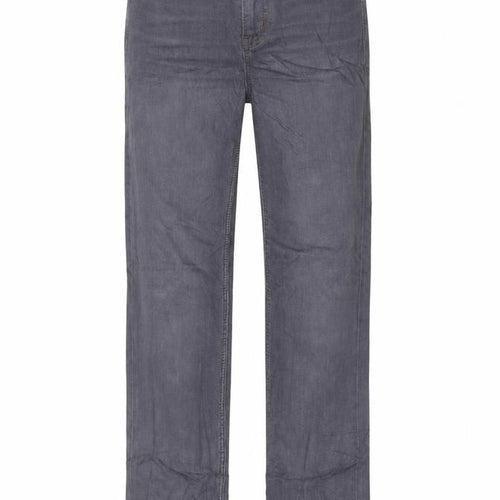 Marks and Spencer Womens Red Cotton Straight Jeans Size 6 L30 in Regular Zip