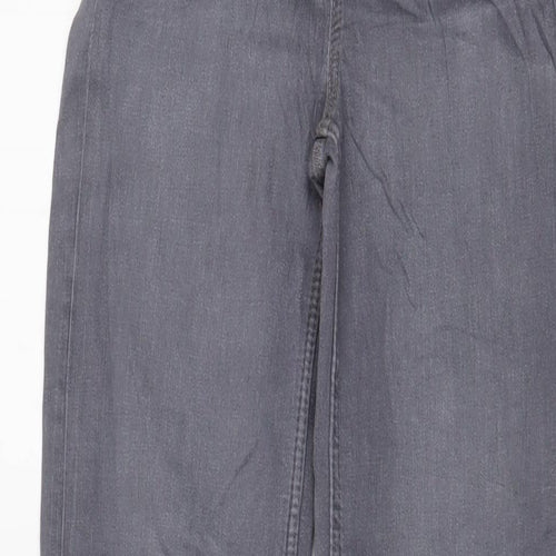 Marks and Spencer Womens Red Cotton Straight Jeans Size 6 L30 in Regular Zip