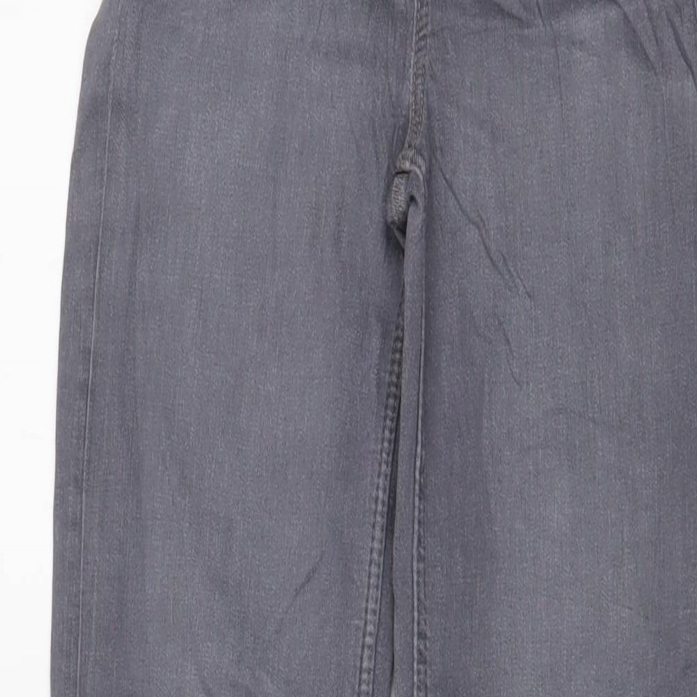Marks and Spencer Womens Red Cotton Straight Jeans Size 6 L30 in Regular Zip