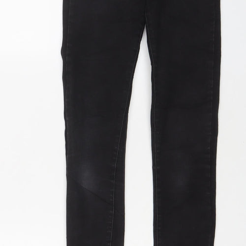 Denim & Co. Womens Black Cotton Skinny Jeans Size 8 L30 in Regular Zip