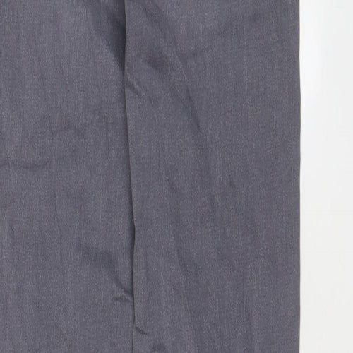 Marks and Spencer Womens Grey Cotton Straight Jeans Size 6 L28 in Regular Zip