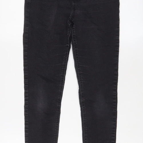 Marks and Spencer Womens Grey Cotton Jegging Jeans Size 12 L24 in Regular