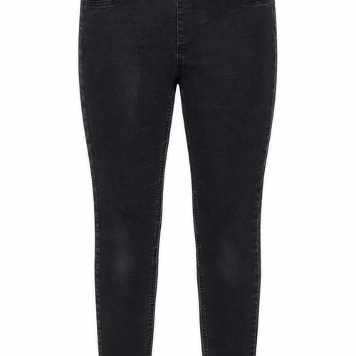 Marks and Spencer Womens Grey Cotton Jegging Jeans Size 12 L24 in Regular