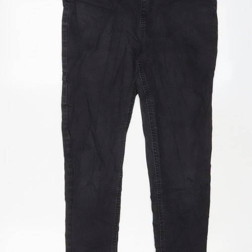 Marks and Spencer Womens Grey Cotton Jegging Jeans Size 12 L28 in Regular