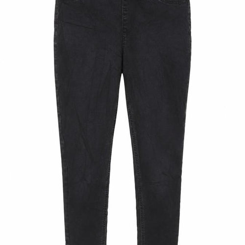 Marks and Spencer Womens Grey Cotton Jegging Jeans Size 12 L28 in Regular