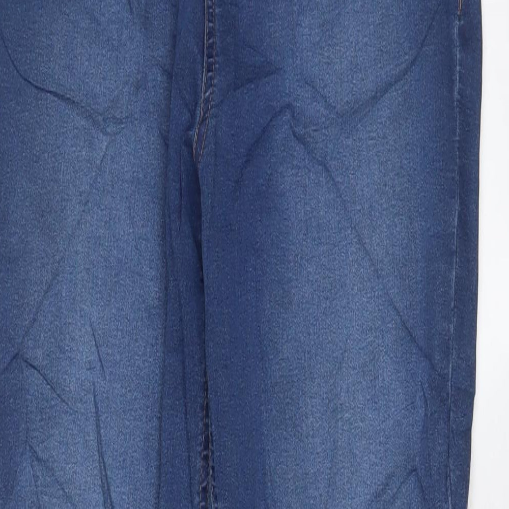 Marks and Spencer Womens Blue Cotton Jegging Jeans Size 14 L30 in Regular