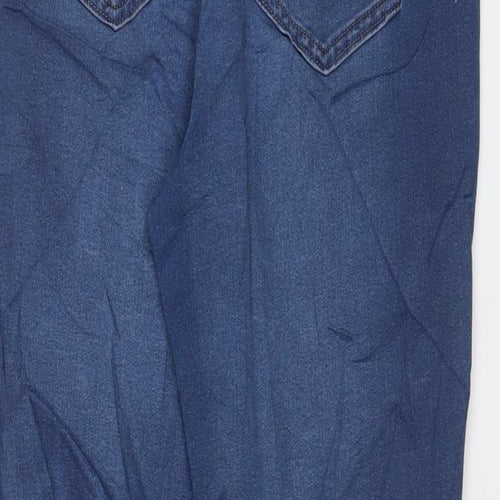 Marks and Spencer Womens Blue Cotton Jegging Jeans Size 14 L30 in Regular