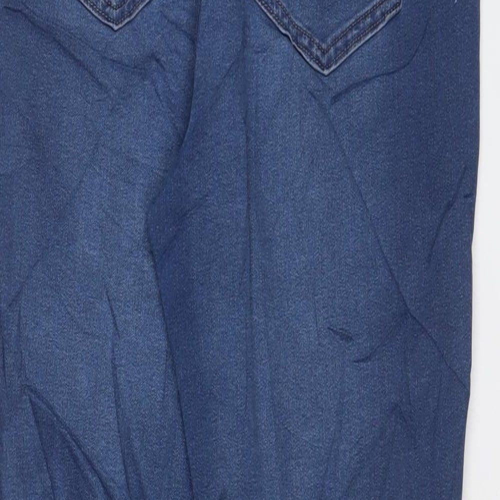 Marks and Spencer Womens Blue Cotton Jegging Jeans Size 14 L30 in Regular