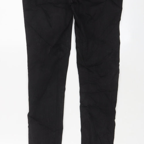 Denim & Co. Womens Black Cotton Skinny Jeans Size 10 L32 in Regular Zip