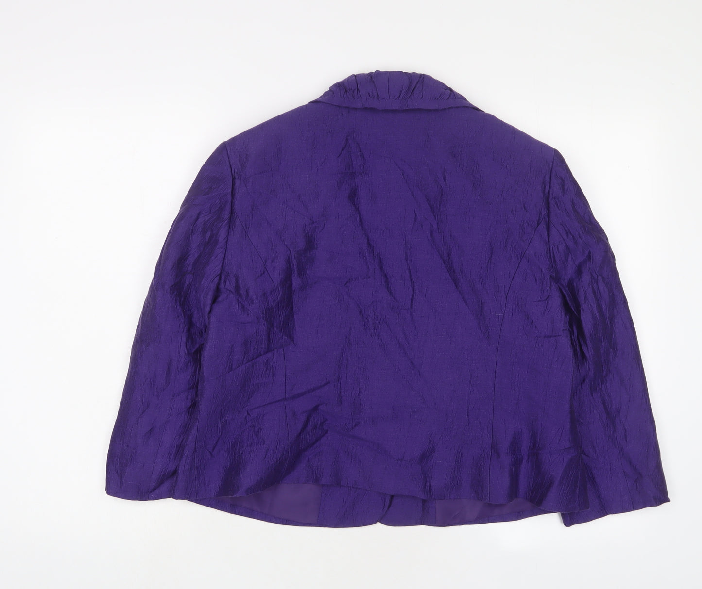 Precis Womens Purple Jacket Size 16 Button