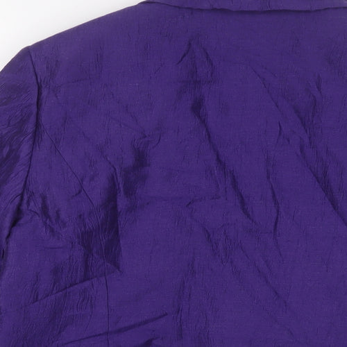Precis Womens Purple Jacket Size 16 Button