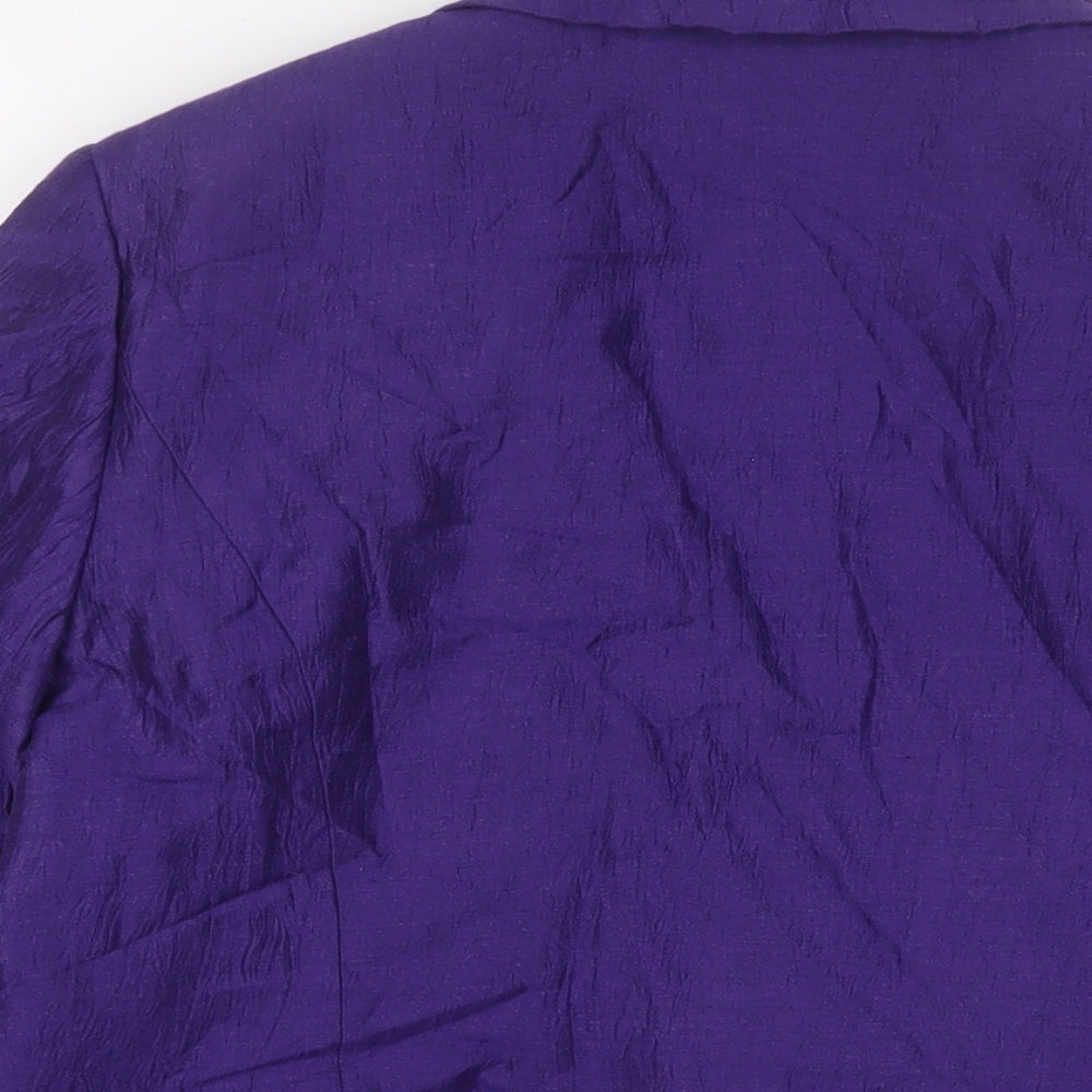 Precis Womens Purple Jacket Size 16 Button