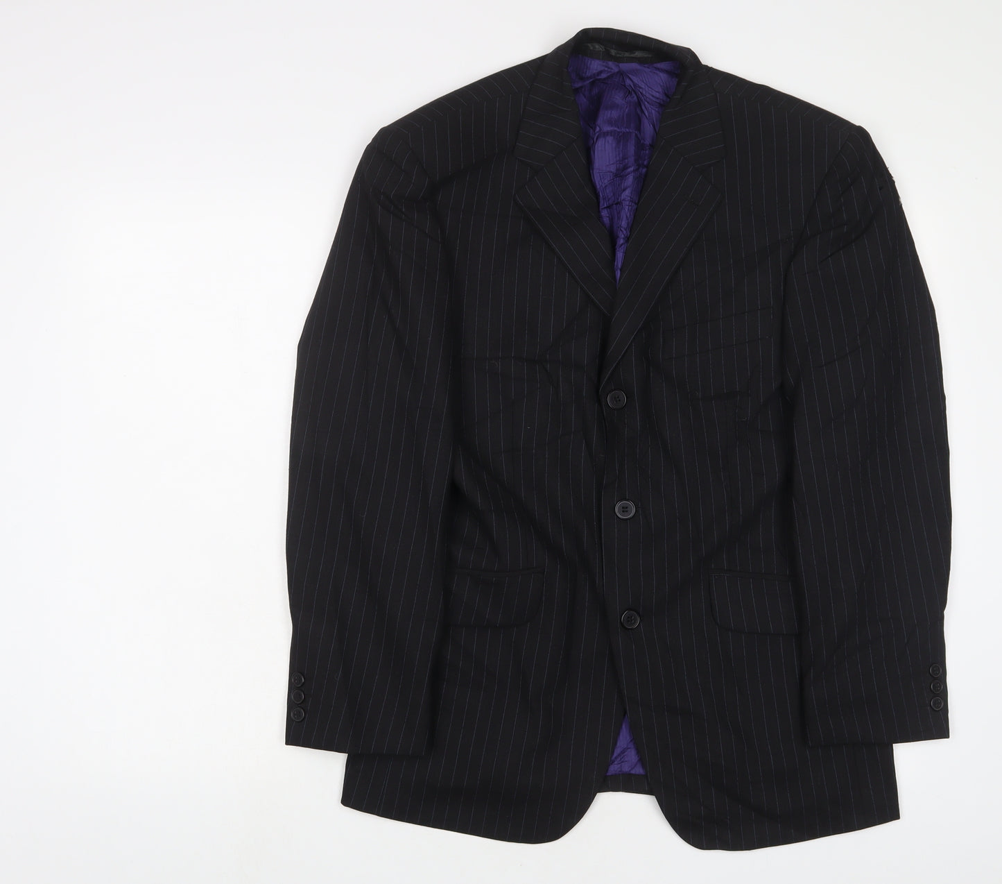 Burton Mens Grey Wool Jacket Suit Jacket Size 36 Regular