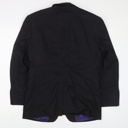 Burton Mens Grey Wool Jacket Suit Jacket Size 36 Regular