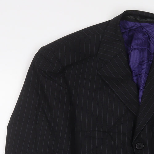 Burton Mens Grey Wool Jacket Suit Jacket Size 36 Regular