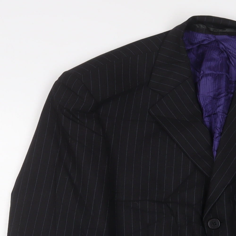 Burton Mens Grey Wool Jacket Suit Jacket Size 36 Regular