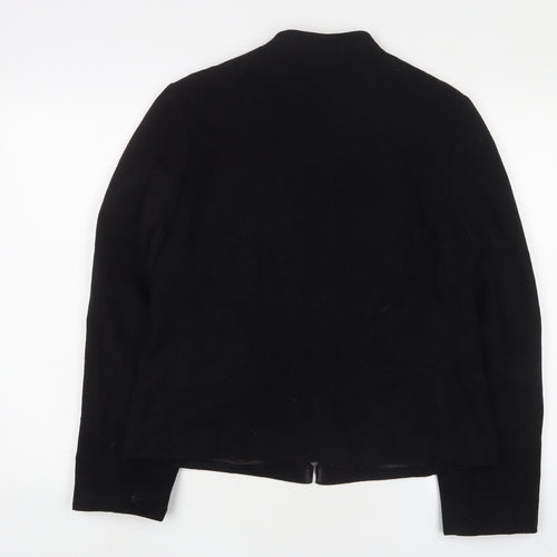 Marks and Spencer Womens Black Jacket Size 14 Zip