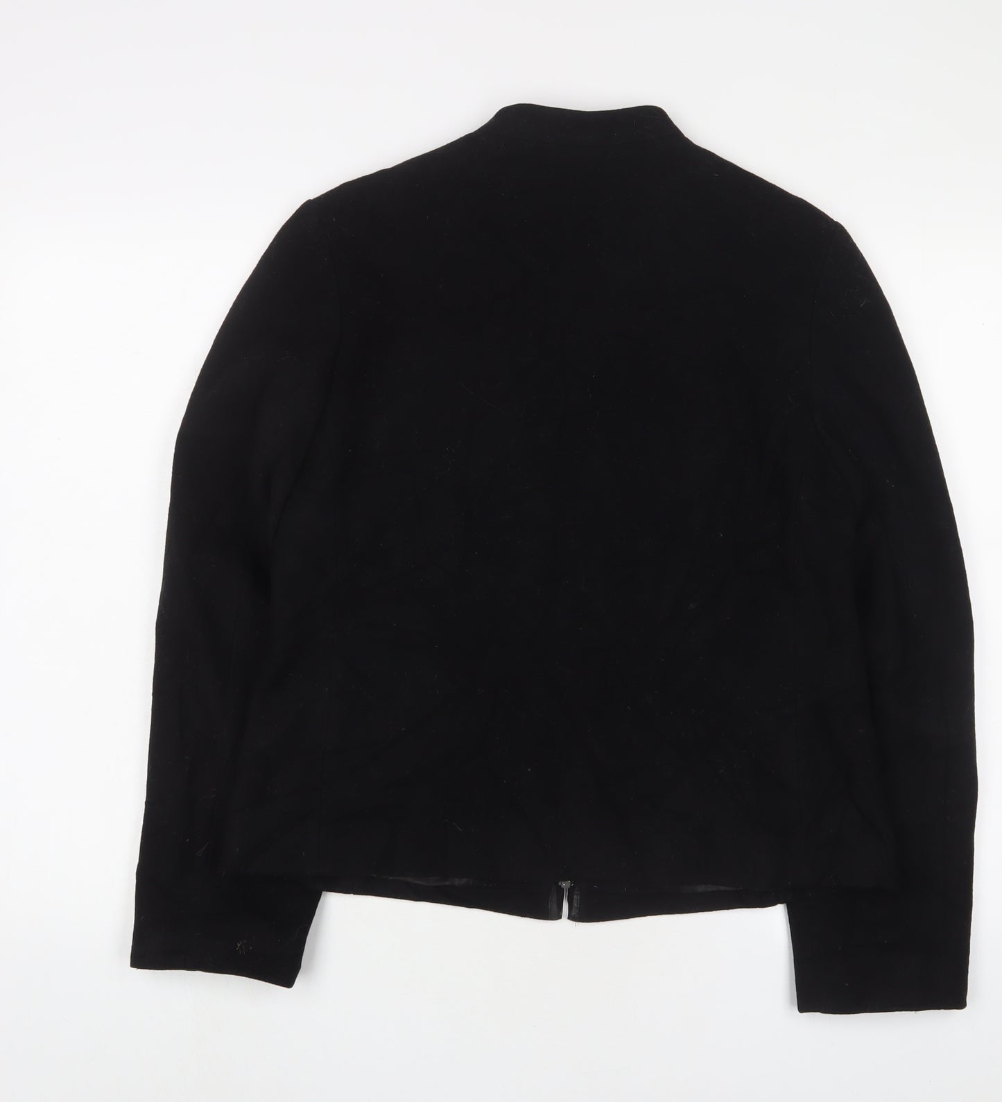 Marks and Spencer Womens Black Jacket Size 14 Zip