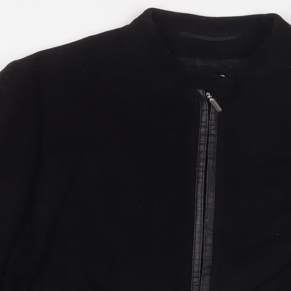 Marks and Spencer Womens Black Jacket Size 14 Zip