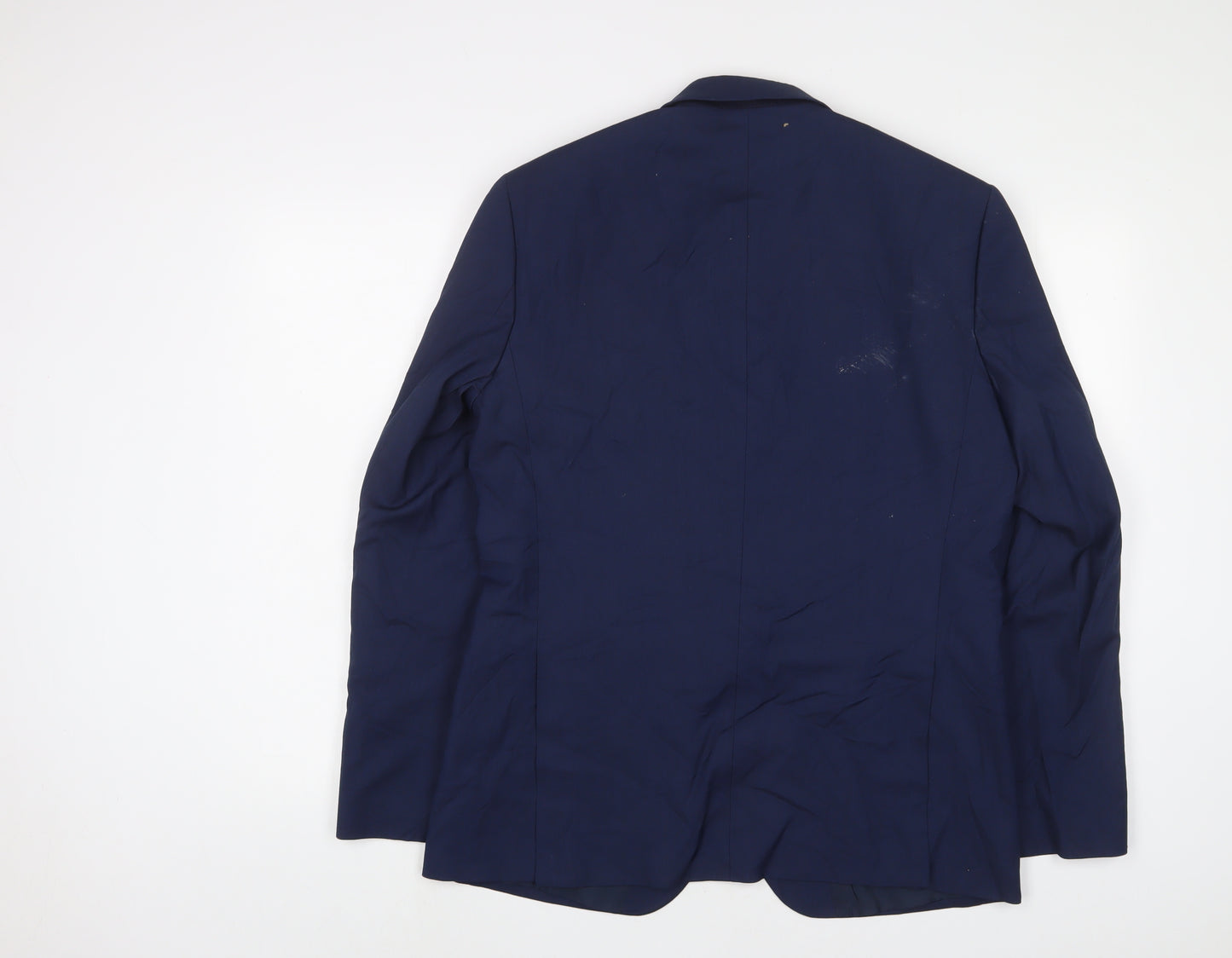 Marks and Spencer Mens Blue Polyester Jacket Suit Size 40 Regular