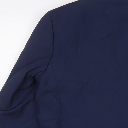 Marks and Spencer Mens Blue Polyester Jacket Suit Size 40 Regular