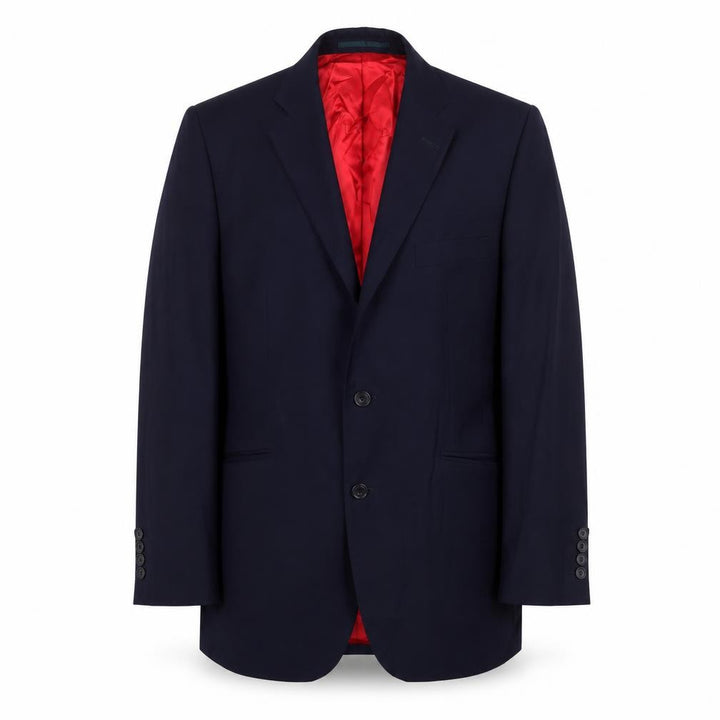 Jasper Littman Mens Blue Wool Jacket Suit Jacket Size 38 Regular