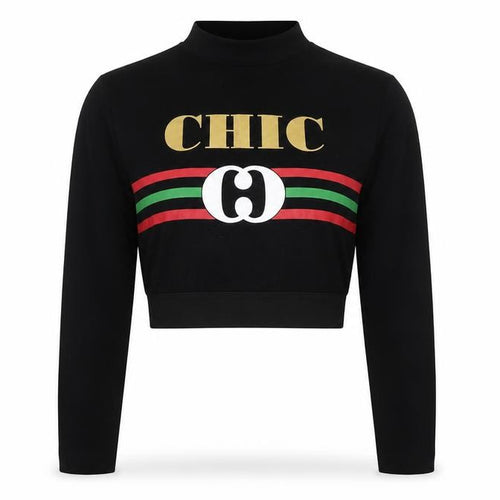 Select Womens Black Herringbone Cotton Cropped T-Shirt Size 10 Cowl Neck