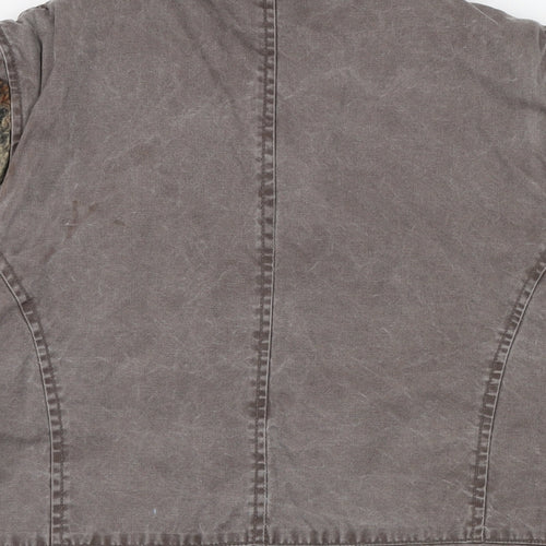 Roman Womens Brown Gilet Waistcoat Size L Zip
