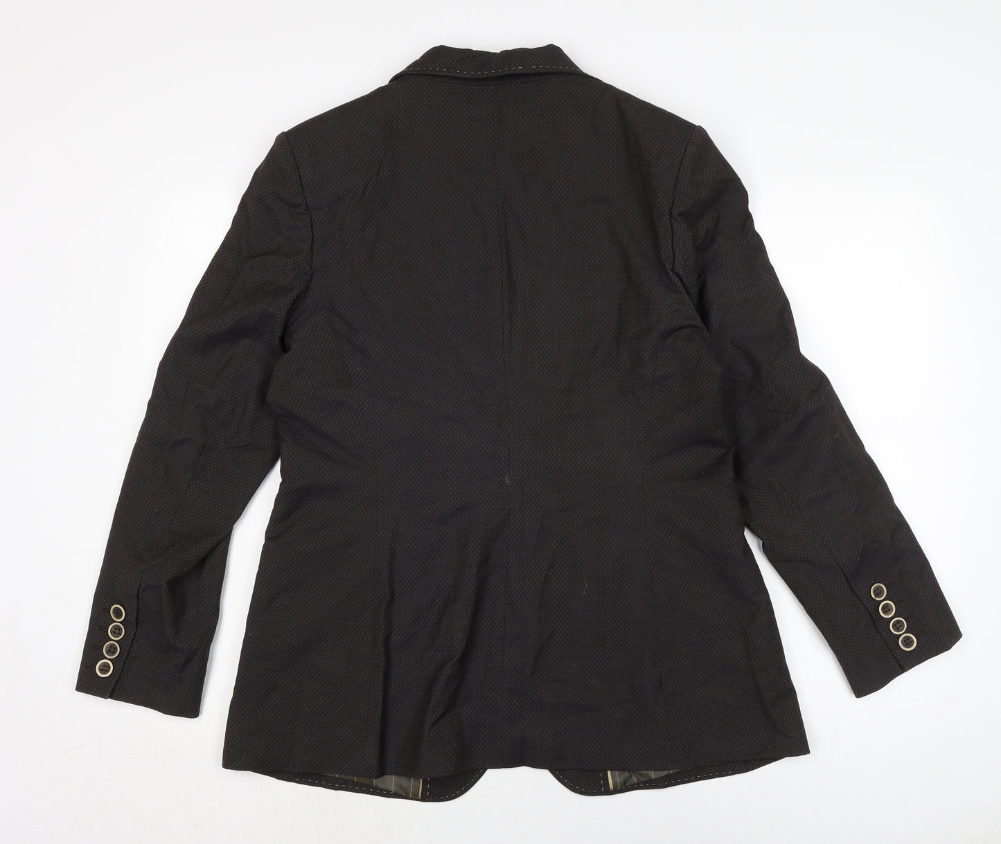 NEXT Womens Brown Jacket Size 16 Button