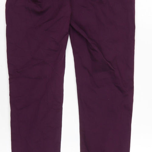 Marks and Spencer Womens Purple Cotton Blend Jegging Jeans Size 8 L29 in Regular