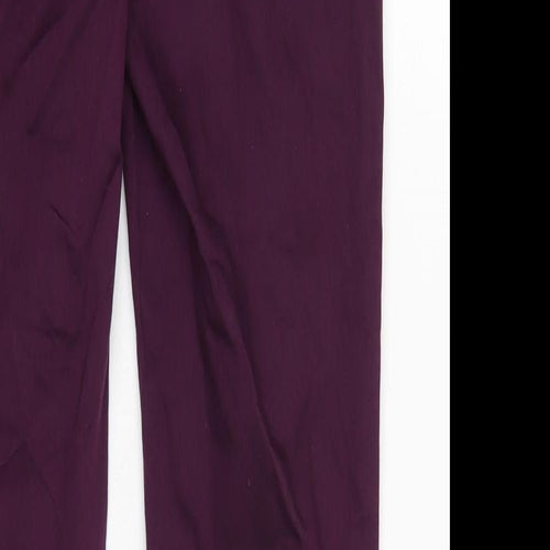 Marks and Spencer Womens Purple Cotton Blend Jegging Jeans Size 8 L29 in Regular