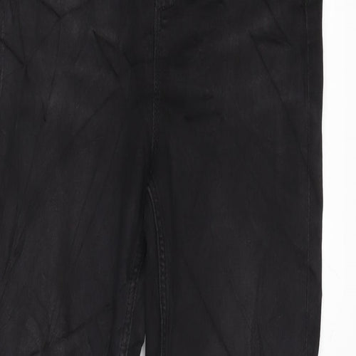 Marks and Spencer Womens Grey Cotton Blend Skinny Jeans Size 8 L30 in Regular Zip