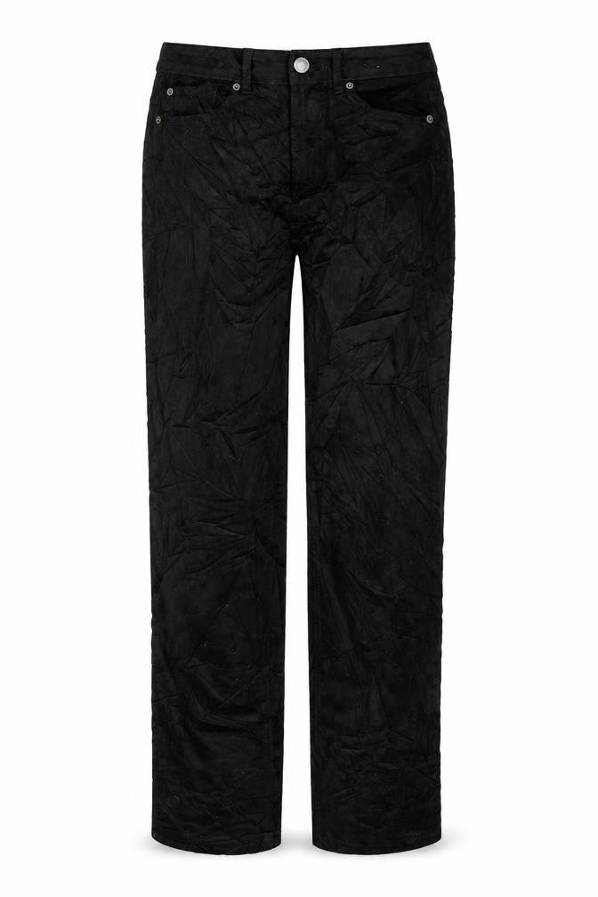 Marks and Spencer Womens Black Cotton Trousers Size 8 L32 in Regular Zip