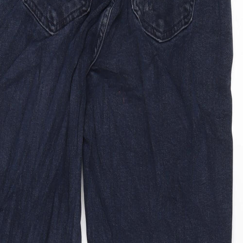 Marks and Spencer Womens Blue Cotton Blend Skinny Jeans Size 8 L27.5 in Regular Zip