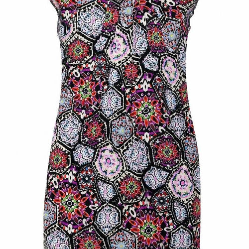 Dorothy Perkins Womens Multicoloured Viscose A-Line Size 12 Round Neck Zip