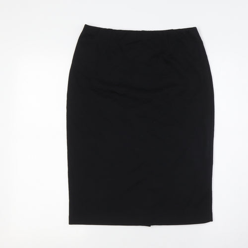 Fenn Wright Manson Womens Black Polyester Straight & Pencil Skirt Size 10 - Elasticated Waist