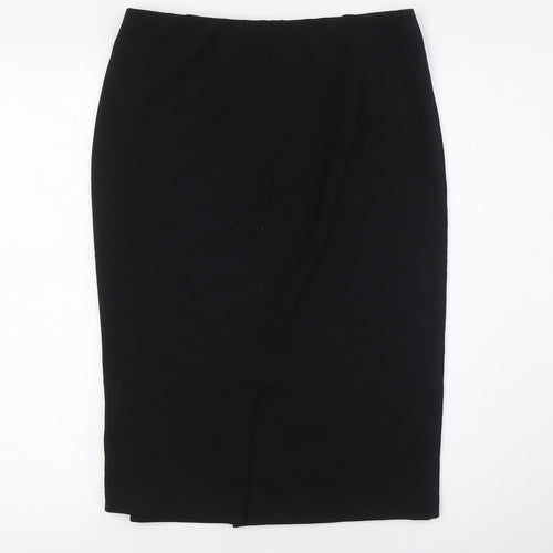 Fenn Wright Manson Womens Black Polyester Straight & Pencil Skirt Size 10 - Elasticated Waist
